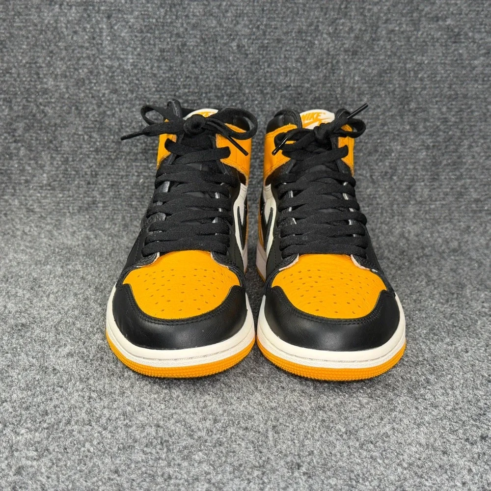 Jordan 1 Retro High OG Taxi Shoe Men 8 Black Yellow White Retro Athletic Sneaker